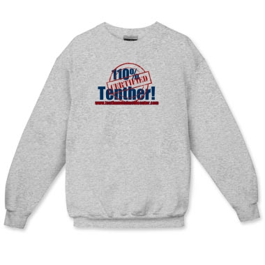 Men’s Crewneck Sweatshirt: 110% Tenther | TAC Store