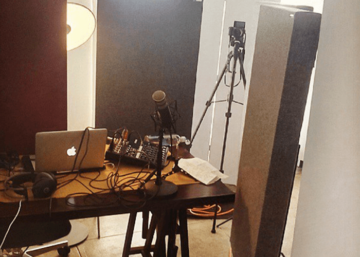home studio makeshift setup